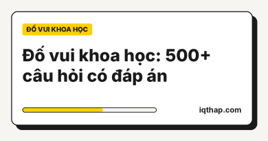 Đố vui khoa học: tổng hợp 500+ câu hỏi có đáp án theo từng môn